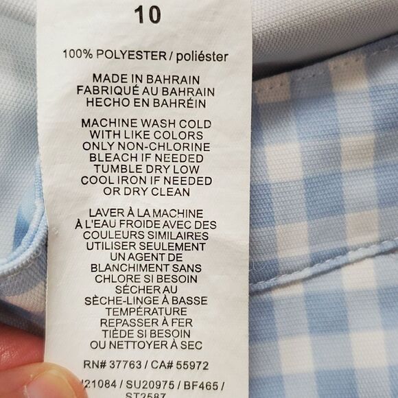 Callaway Blue & White Checked Golfs Shorts - Picture 6 of 7